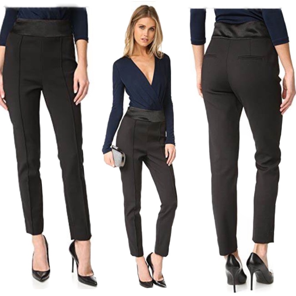 Diane von Furstenberg DVF BLYSSE TWO High Rise Straight Leg Pants Size 14